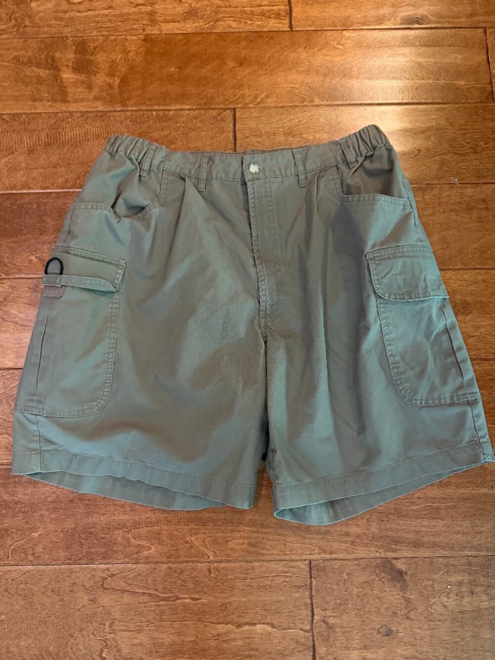 North Point Men's Shorts, XL, 38, Army Green, Side pockets, Side elastic